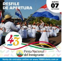 ¡ES HOY!, Empieza la Fiesta Nacional del Inmigrante en Oberá