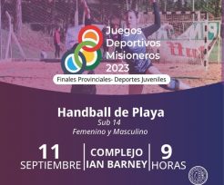 El handball de playa define los clasificados para los Juegos Nacionales Evita