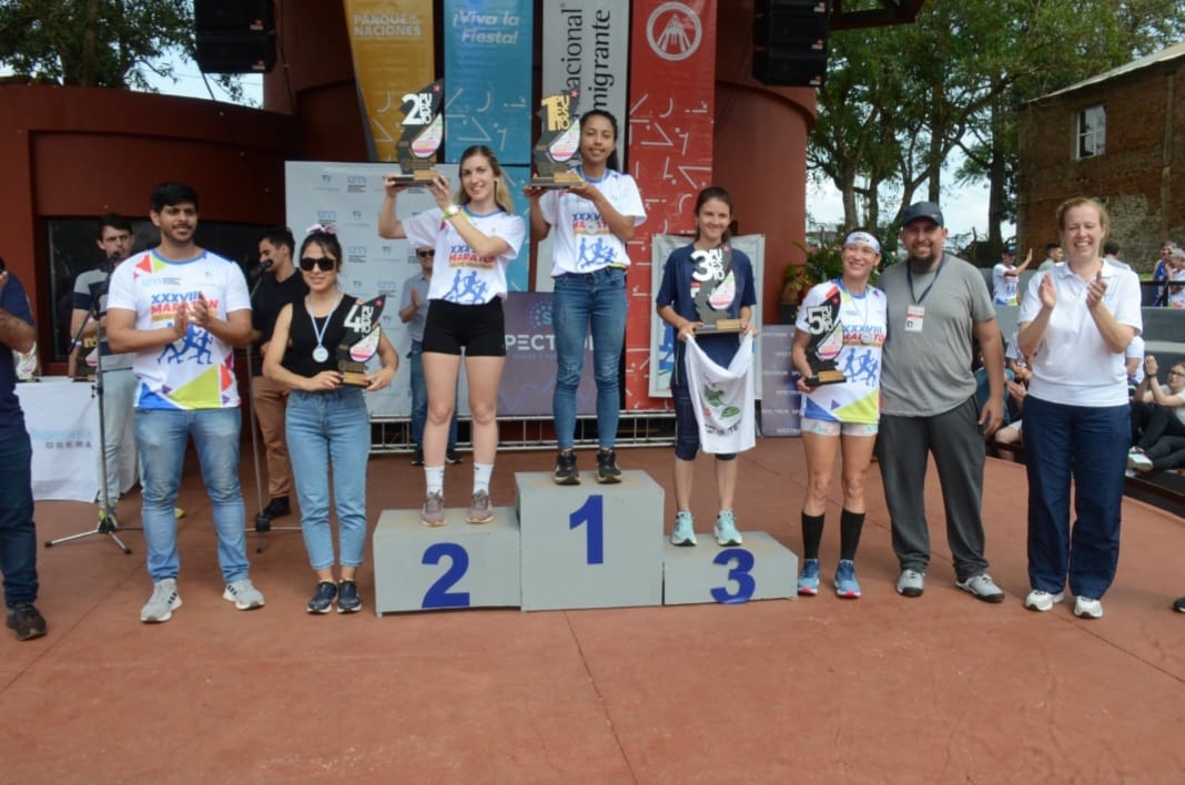 Agustín Da Silva y Rocío Maciel los ganadores de la Maratón Día del Inmigrante