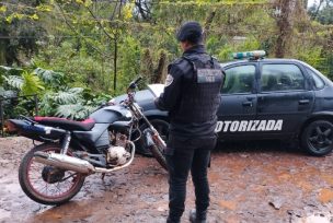 La Policía recuperó una moto robada en Oberá y busca al autor del hurto