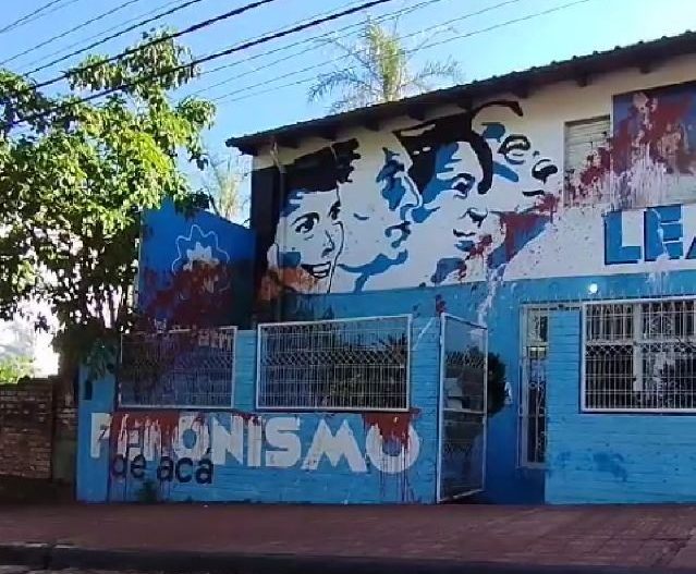 Fue vandalizada la sede peronista de Oberá