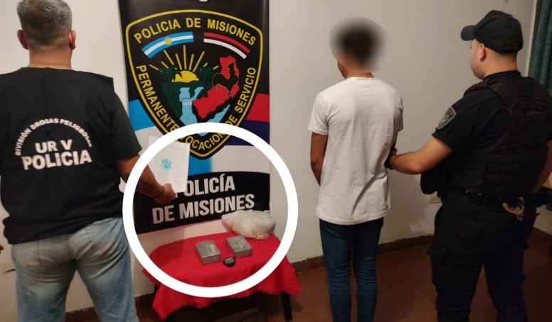 Detenido por portar 2,090 kilogramos de cocaína, valuada en 15 millones de pesos