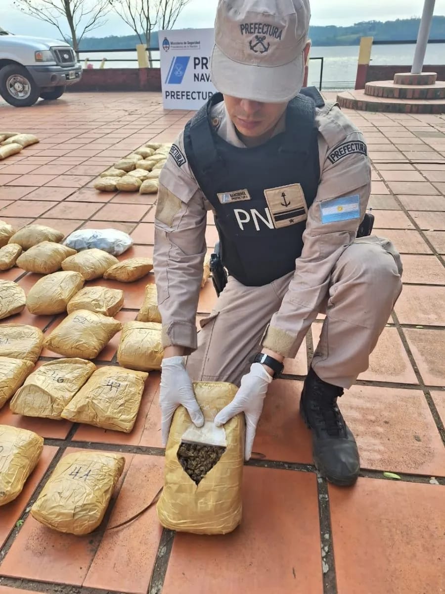 Santa Ana: Prefectura incautó 270 kilos de marihuana