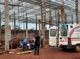 Oberá: Continúa internado en grave estado, el joven obrero que cayó desde una obra en construcción