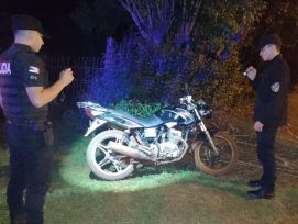 Policías de Campo Viera recuperaron una motocicleta robada en Campo Grande