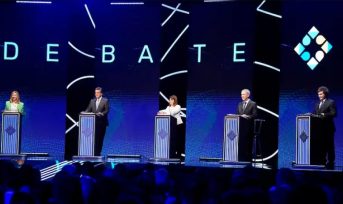 El primer debate presidencial tubo fuertes cruces por la economía, con varios momentos tensos en el bloque de preguntas y respuestas