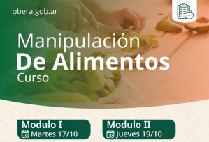 OBERÁ: Curso para manipuladores de alimentos en las nuevas oficinas de Saneamiento Ambiental