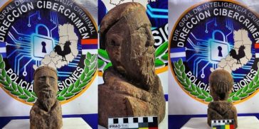 Cibercrimen recuperó una pieza arqueológica misionera de 400 años de antigüedad