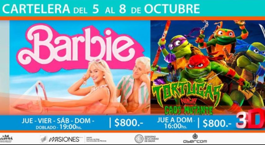 Estrenos en la nueva cartelera del Cine Teatro Oberá