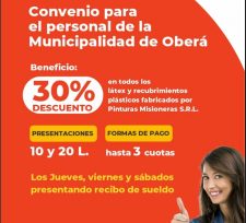 Convenio para el personal de la Municipalidad de Oberá