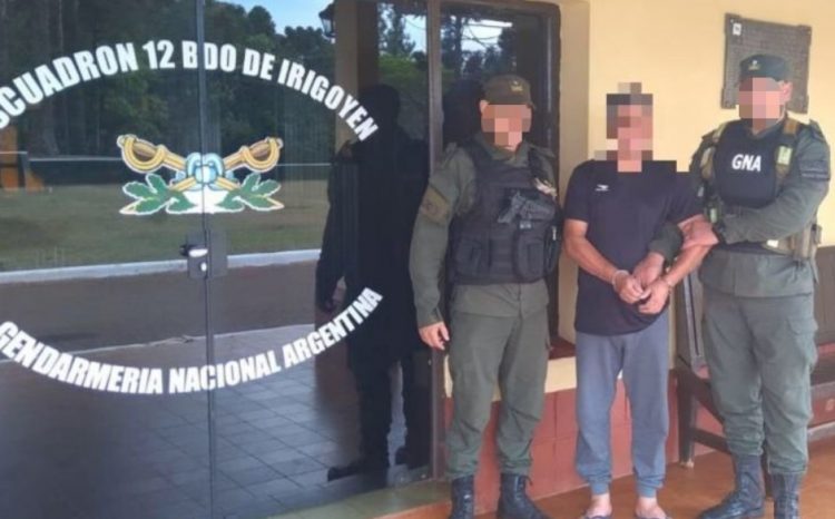 Sicario con pedido de captura internacional fue detenido por Gendarmería en la frontera con Brasil