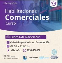¡Atención emprendedores de Oberá y alrededores!