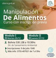 Curso para manipuladores de alimentos