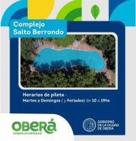 Inició de la «Temporada de Verano 2024» en Oberá, tarifas para el Berrondo y el Parque de la Selva