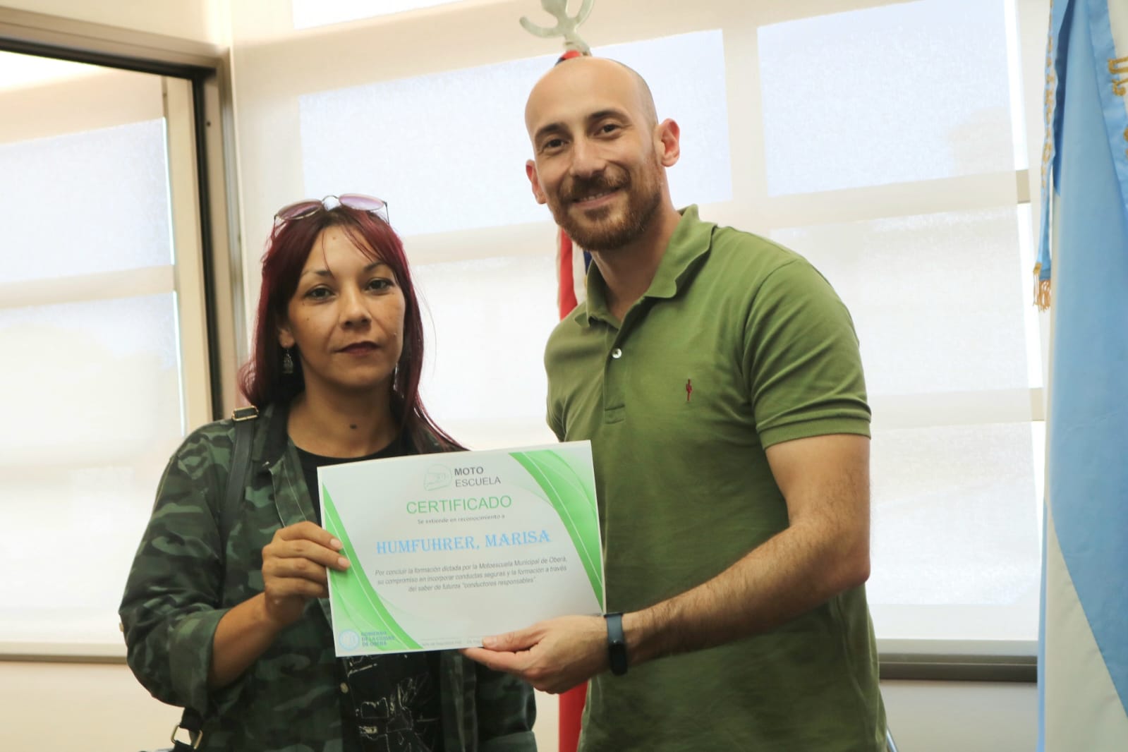 La primera Motoescuela de la provincia continúa entregando certificaciones