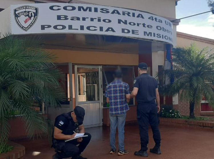 OBERÁ: Detenido por amenazar con arma blanca a su vecino adolescente y herirlo con una piedra