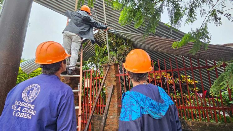 OBERÁ: Daños causados por el temporal en nuestra cuidad