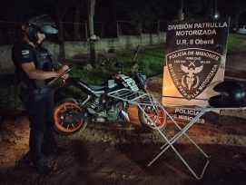 Tras un rápido accionar, Policías Motorizados recuperaron elementos robados en Oberá