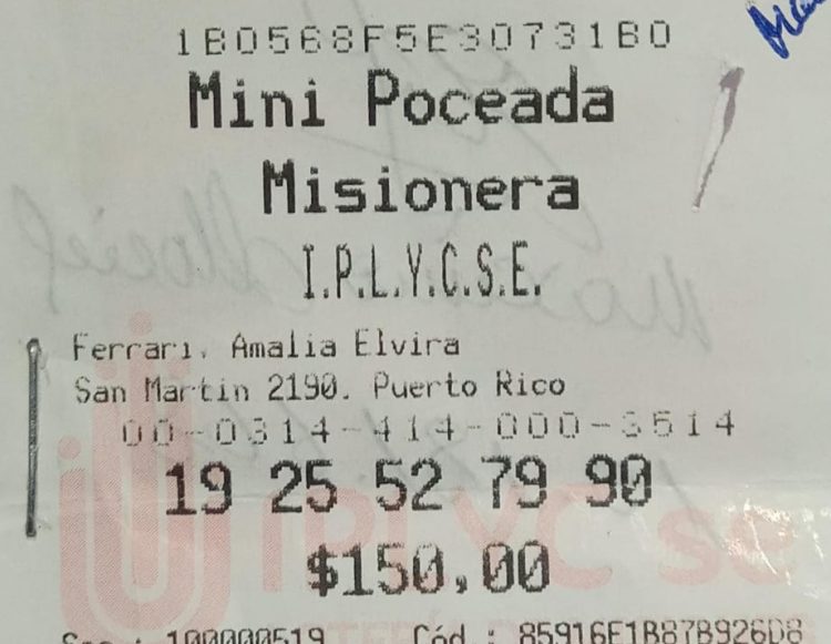 Mini Poceada, un jubilado fue el ganador con el premio comprará un terreno para sus hijos