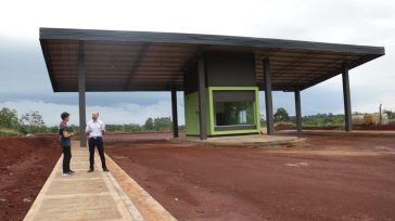 Pablo Hassan y Lucas Spinelli recorrieron las obras del Parque Industrial 