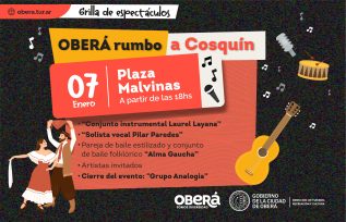 “Oberá rumbo a Cosquín 2024”, este domingo se realizará una Peña para apoyar a los artistas Obereños