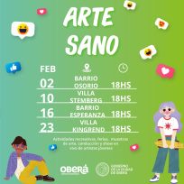 OBERÁ: Presentamos nuevas fechas para disfrutar del evento “Arte Sano”