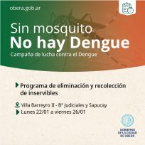 Oberá continua la lucha contra el Dengue