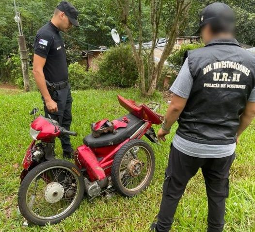 La Policía recuperó una motocicleta robada en Oberá y habría identificado al delincuente