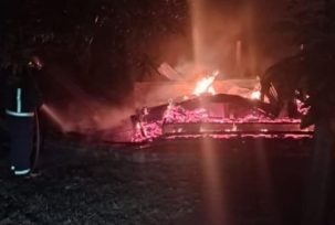 CAMPO VIERA: Una familia perdió todo en un incendio que destruyó totalmente su vivienda