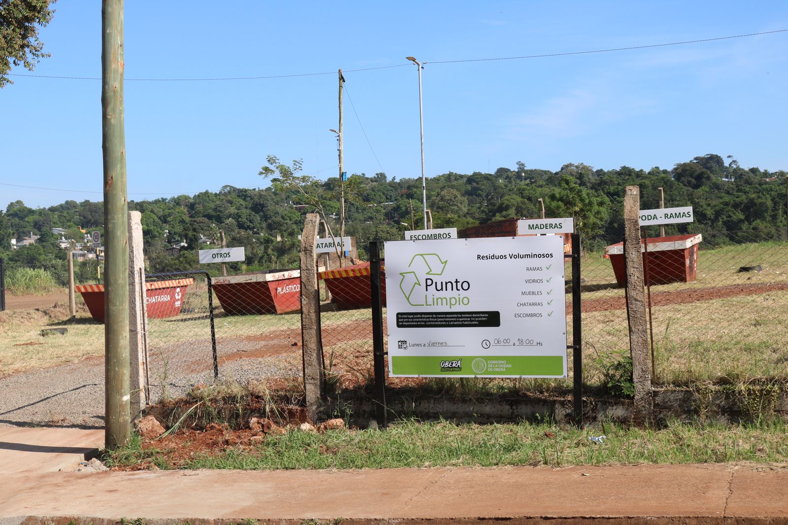 OBERÁ: El Punto Limpio ya se encuentra en funcionamiento 