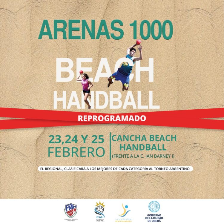 Se reprograma el Arenas1000 de Beach-Handball