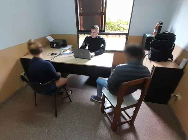 OBERÁ: Un menor fue demoras tras recibir amenazas de un hombre a quien agredió con un machete