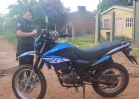 El Comando Sur recuperó una motocicleta robada en Oberá y detuvo a su autor