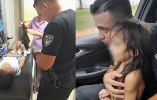 Gracias al rápido accionar de la policía salvaron a una niña de 5 años que se ahogaba