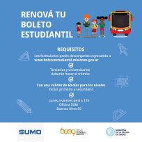 Como renovar el  Boleto Estudiantil en Oberá