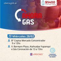 Llega Ahora Gas a Oberá