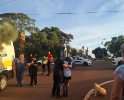 CANDELARIA: Una madre su bebe y su hija fueron atropelladas cuando iban camino a la escuela