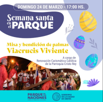 Este año en Oberá el Vía Crucis se realizará en el Parque de las Naciones
