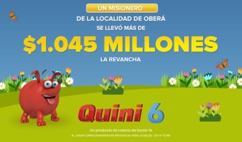 Un vecino de Oberá fue el afortunado ganador del Quini 6