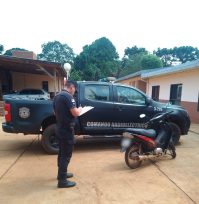 Oberá: La Policía halló abandonada una motocicleta sustraída y busca al autor del hecho