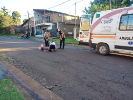 Un menor resultó lesionado tras ser embestido por una motocicleta en Oberá