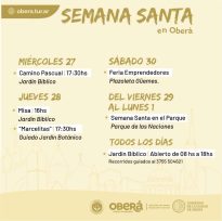 La Semana Santa se vive en Oberá, con varias actividades y propuestas