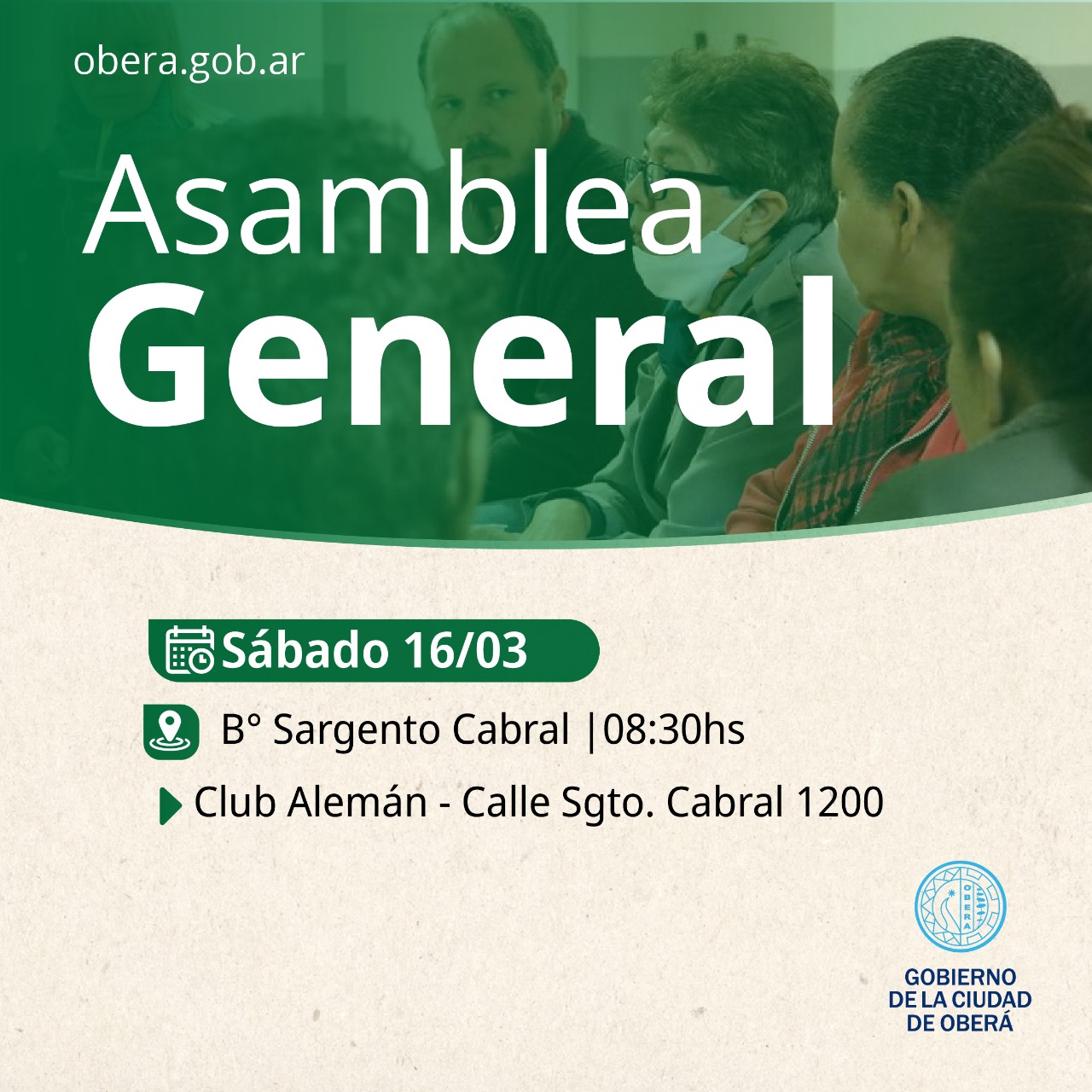 Los barrios eligen a sus representantes: habrá Asamblea General en Sargento Cabral, Esperanza, Villa Barreyro 2 y Las Palmas