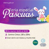 Se viene la Feria Especial de Pascuas de Oberá Emprende