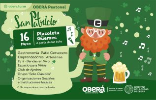 OBERÁ: Se viene la Noche Peatonal, edición Día de San Patricio