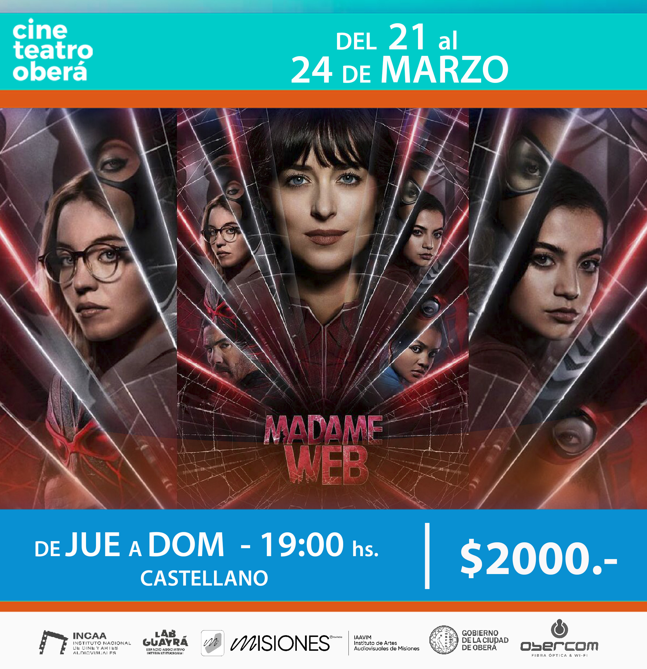 Semana de estrenos + Kung Fu Panda 3D en el Cine Teatro Oberá – Espacio INCAA