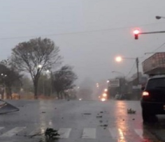 Martes lluvioso en Oberá, seguido de un frente frío