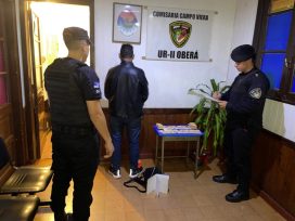 Policías de la UR II allanaron un domicilio en Oberá y detuvieron a empleado sospechado de delinquir contra su patrón