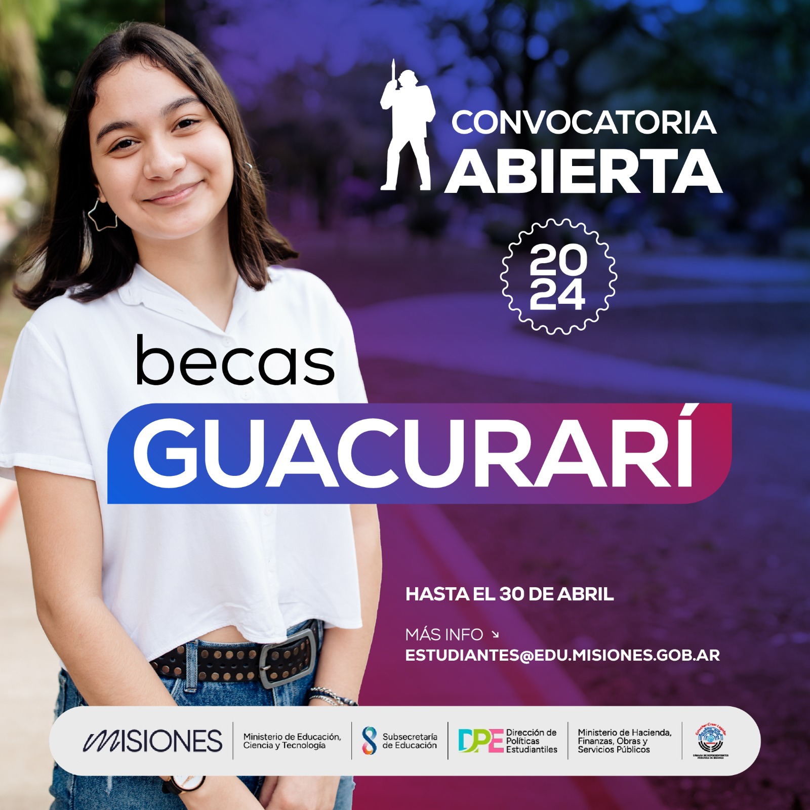 Nueva convocatoria para obetener la Beca Andrés Guacurarí para egresados de 2023