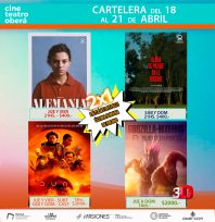 Este fin de semana disfruta la promo 2×1 en el Cine Teatro Oberá